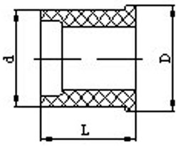 Рис.1. Схема изолятора ГДПГ-305.00.00.005 к горелкам для полуавтоматической сварки